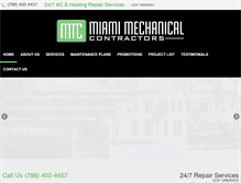 Tablet Screenshot of miamimechanicalinc.com